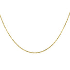 Vicenza Collection - 9K Yellow Gold Soldered Trace Chain (Size - 18)
