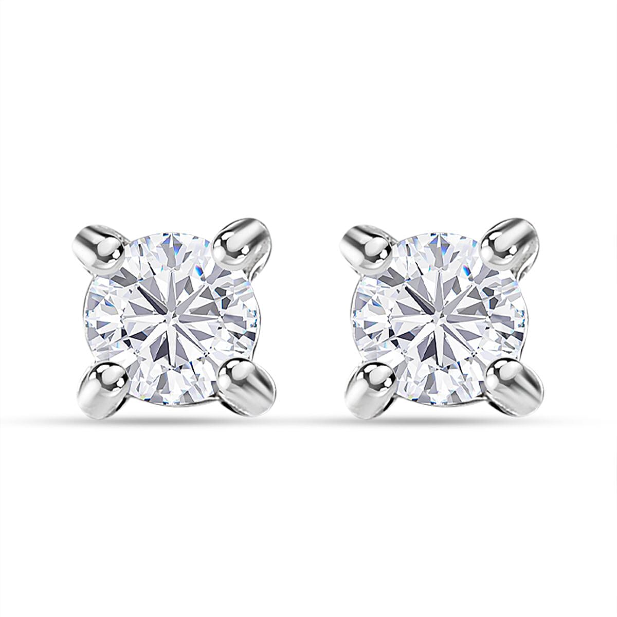 950 Platinum IGI Certified Diamond (VS-E-F) Stud Solitaire Earrings 7663938 0