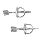 950 Platinum IGI Certified Diamond (VS-E-F) Stud Solitaire Earrings
