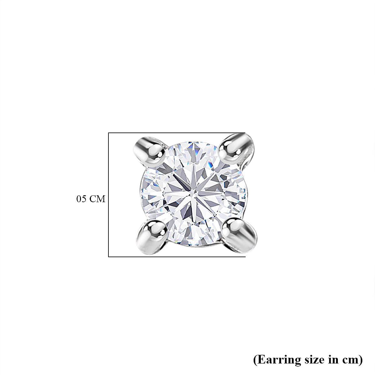 950 Platinum IGI Certified Diamond (VS-E-F) Stud Solitaire Earrings 7663938 6