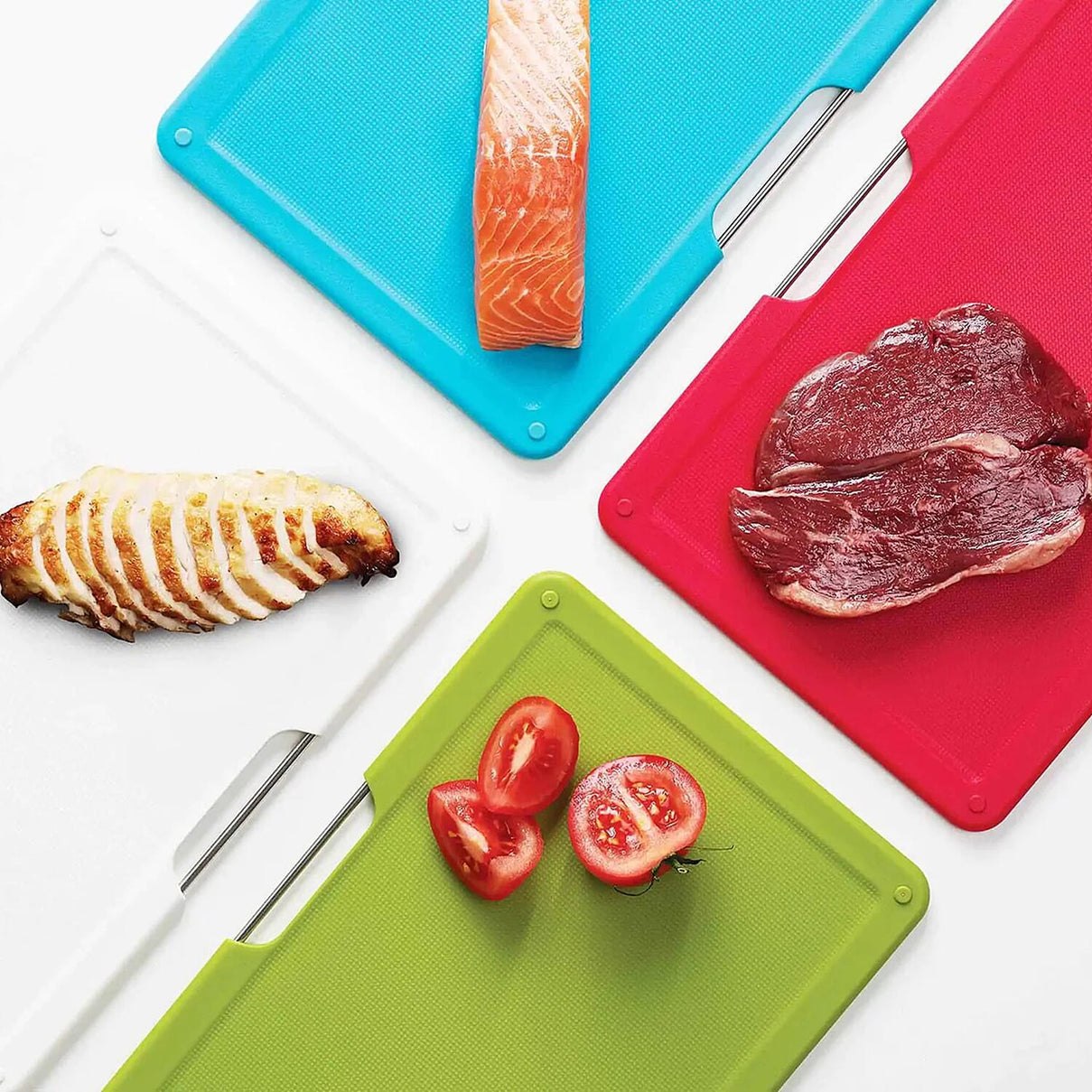 Folio Steel 4-piece Stainless-steel Chopping Board Set 7669096 3