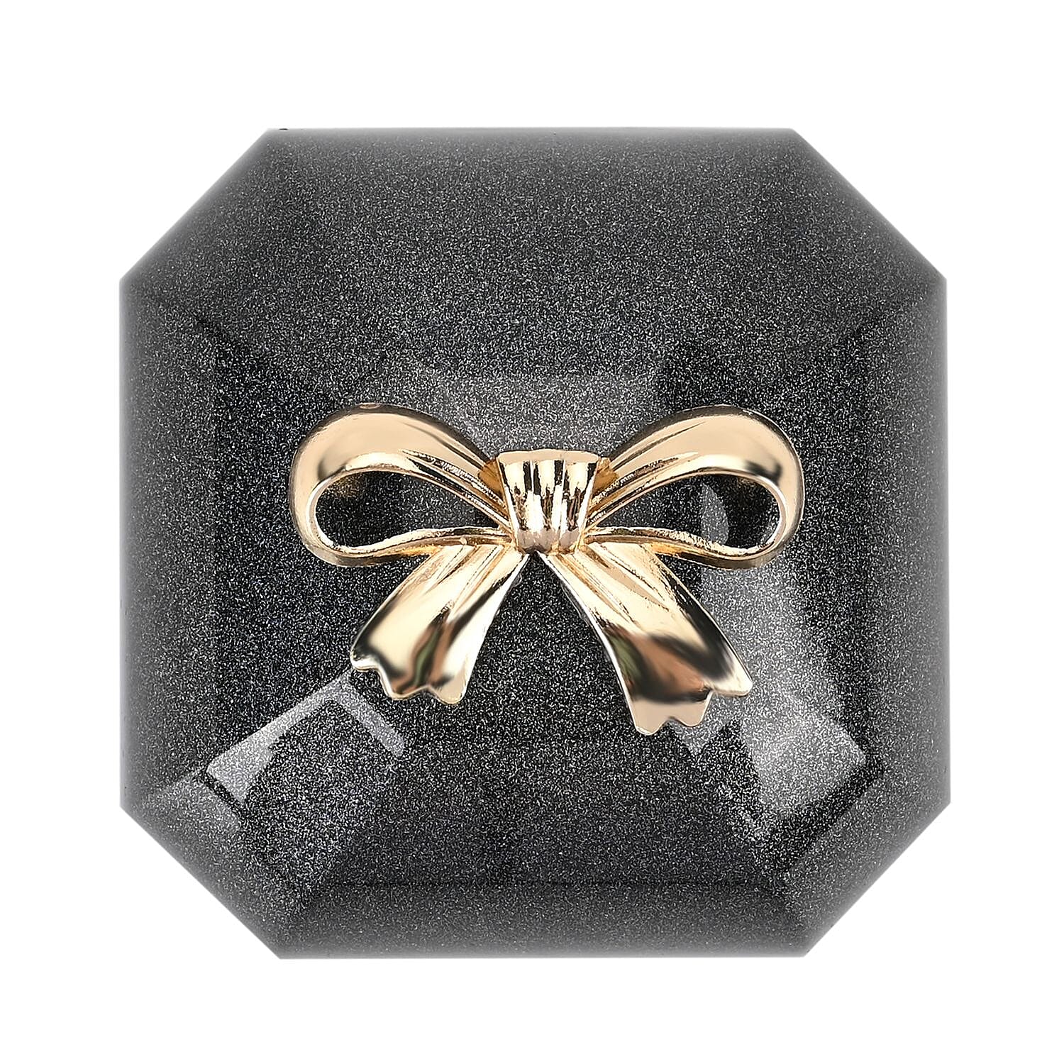 Luxurious Polished LED Lighted Solid Ring Box With Anti-Tarnish Protection (Size - 7x7x6 cm) - Black 7671993 4
