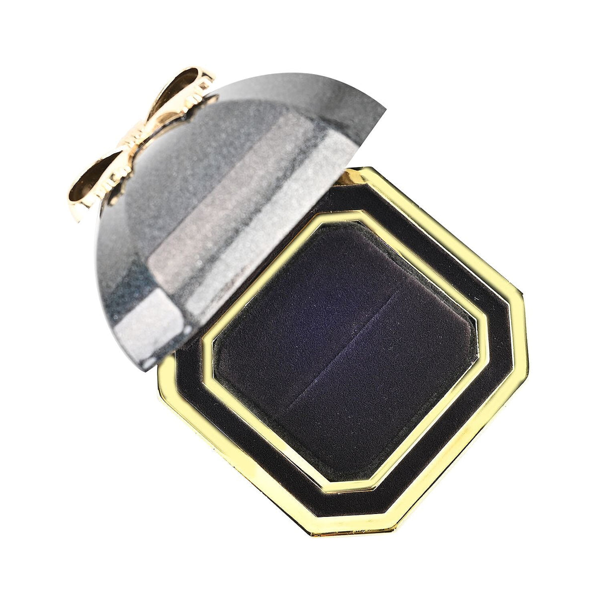 Luxurious Polished LED Lighted Solid Ring Box With Anti-Tarnish Protection (Size - 7x7x6 cm) - Black 7671993 6