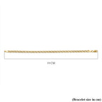 9K Yellow Gold Diamond Cut Double Curb Bracelet (Size - 7.5)