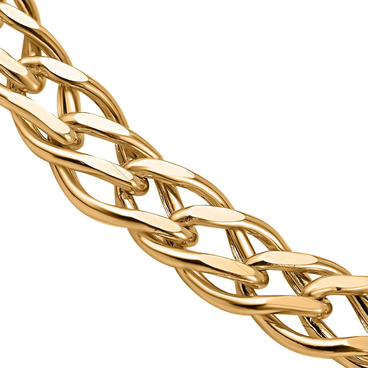 9K Yellow Gold Double Flat Curb Bracelet (Size - 7.5), Gold Wt. 3.70 Gms 7672139 2