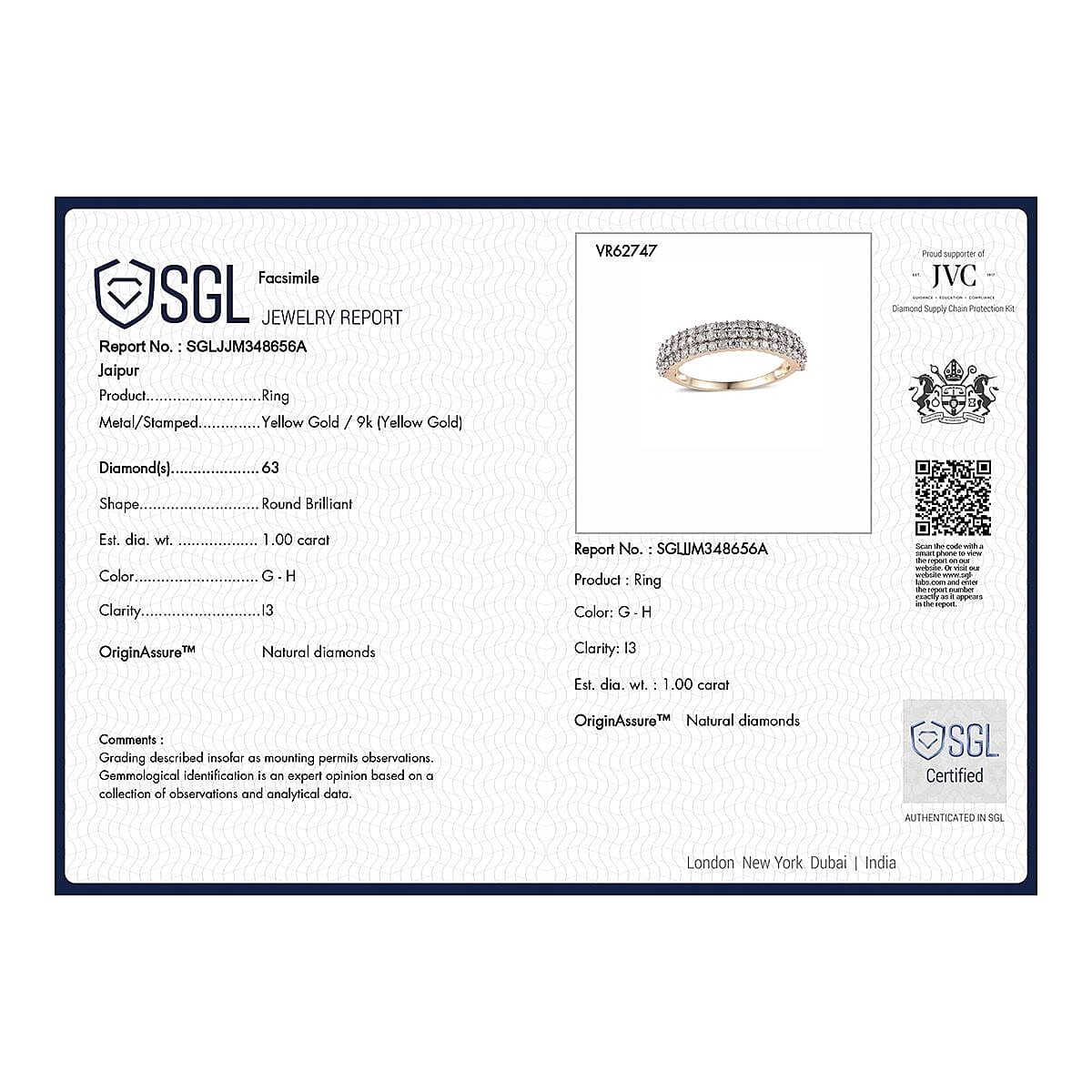 9K Yellow Gold Diamond Cluster Ring 0.95 Ct 7674283 6