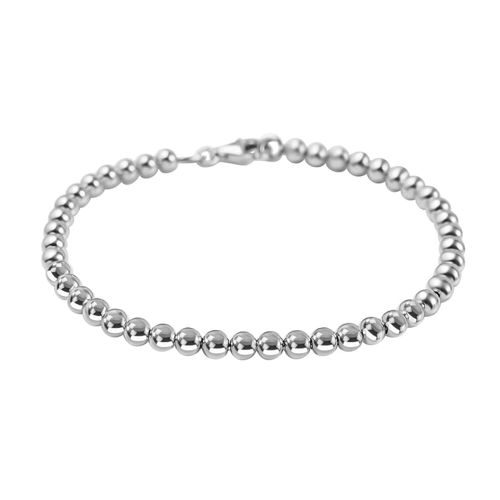 Sterling Silver Ball Bracelet (Size - 7.5), Silver Wt. 5.40 Gms 7676227 1