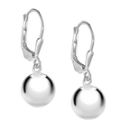 RACHEL GALLEY - Rhodium Overlay Sterling Silver Ball Drop Earrings
