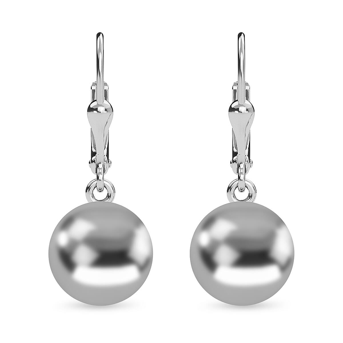 RACHEL GALLEY - Rhodium Overlay Sterling Silver Ball Drop Earrings 7676378 4