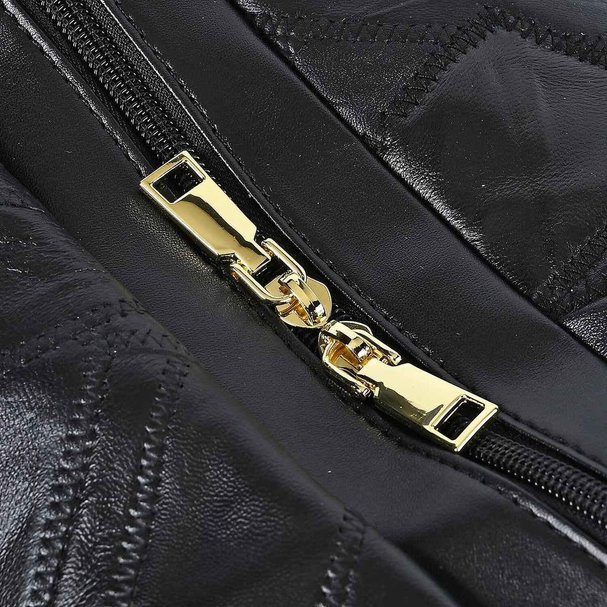 100% Genuine Leather DUFFLE Bag With Detachable Shoulder Strap - Black V32716718 6