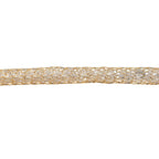 Close Out Deal  - 9K Yellow Gold Cubic Zirconia Crochet Necklace (Size - 20)