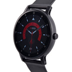 Watch Plus Smart Watch With Black Literal Dial and Black Silicone Strap