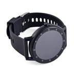 Watch Plus Smart Watch With Black Literal Dial and Black Silicone Strap