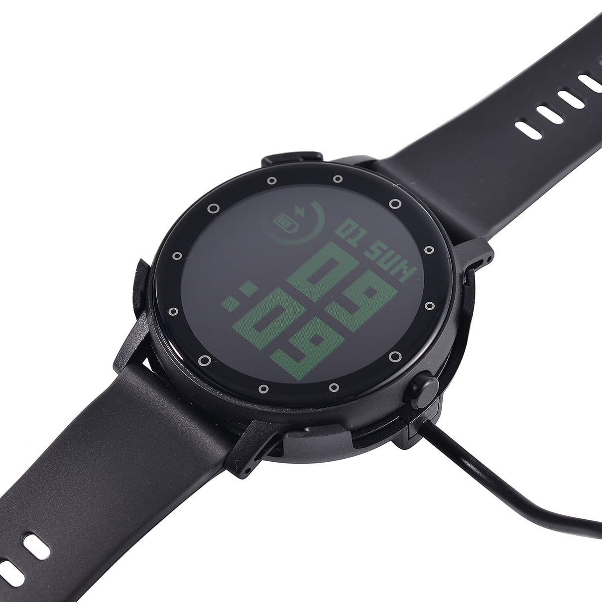 Watch Plus Smart Watch - Multi Face, with Steps, Sleep, Heart Rate, Blood, Spo2. Black Literal Dial and Black Silicone Strap 7678911 8