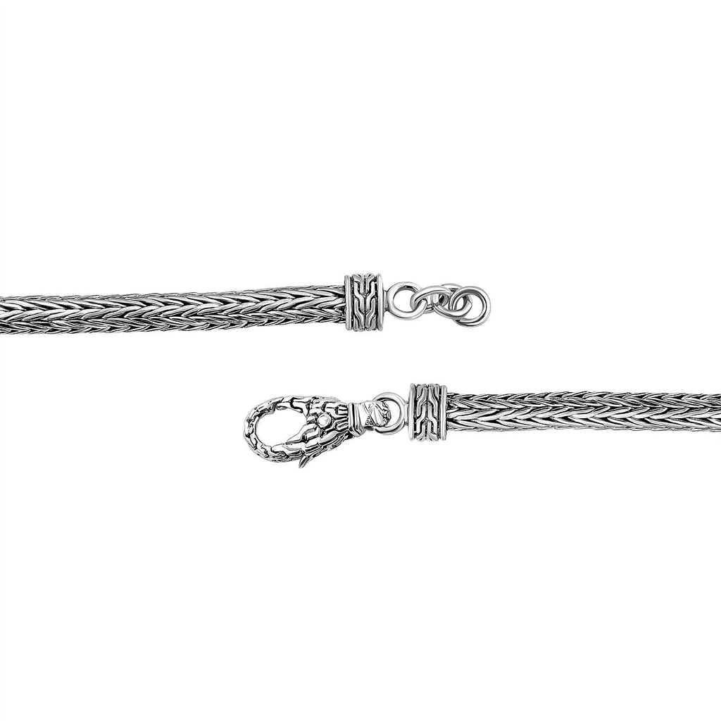 Royal Bali Collection- Sterling Silver Heart Bracelet (Size - 8)