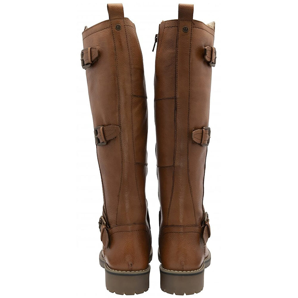 LOTUS Indiana Womens Knee High Leather Boots (Size 3) - Tan