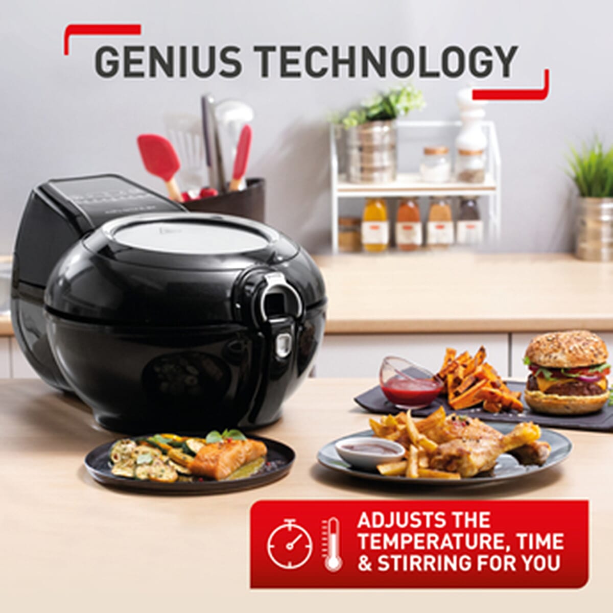 TEFAL ActiFry Genius XL 2 in 1 Health Air Fryer 7682530 1