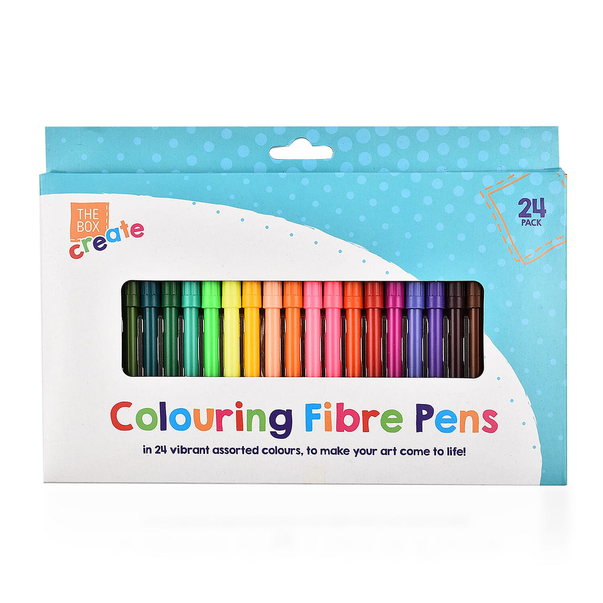 Pack of 24 Colouring Fibre Pens 7686256 0