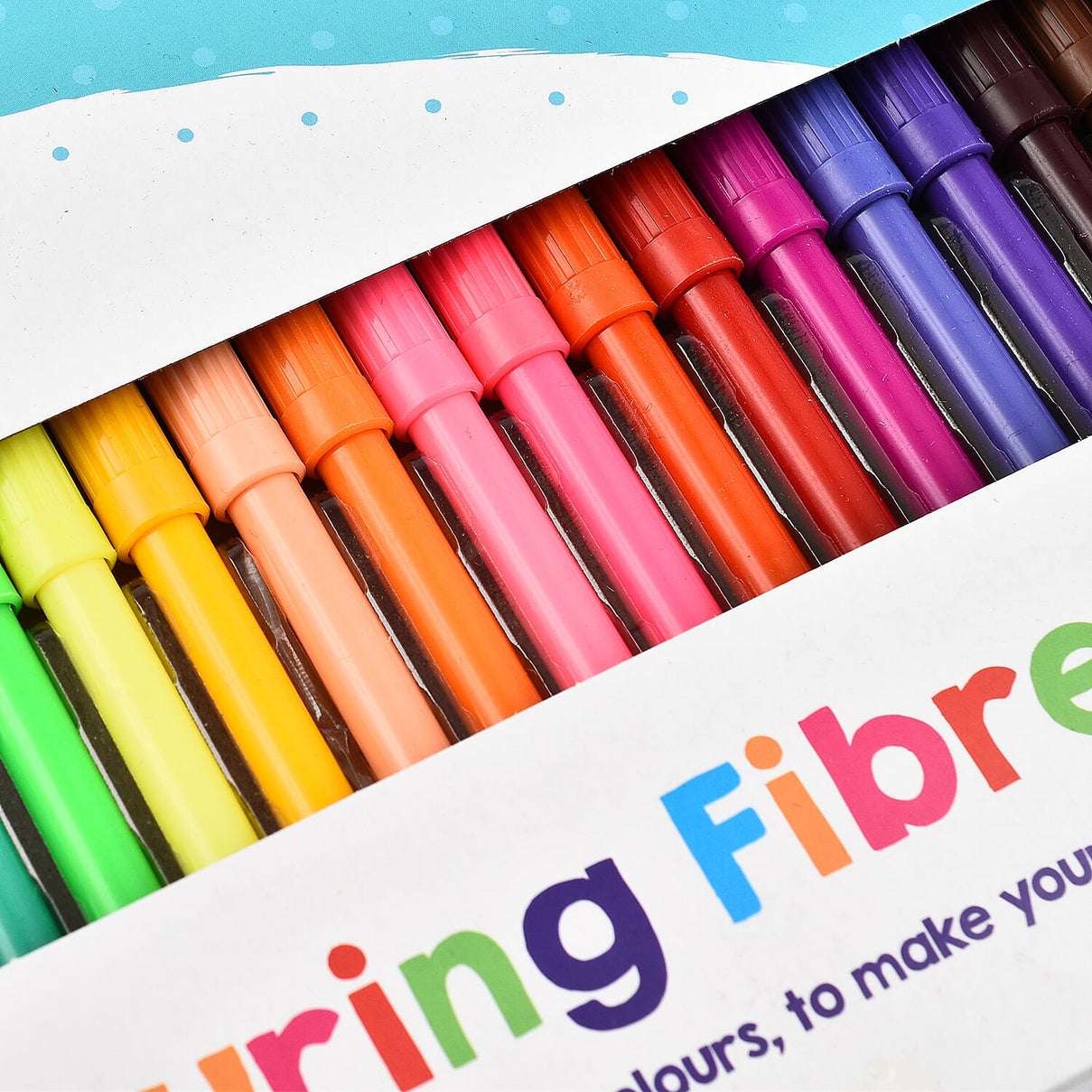 Pack of 24 Colouring Fibre Pens 7686256 2