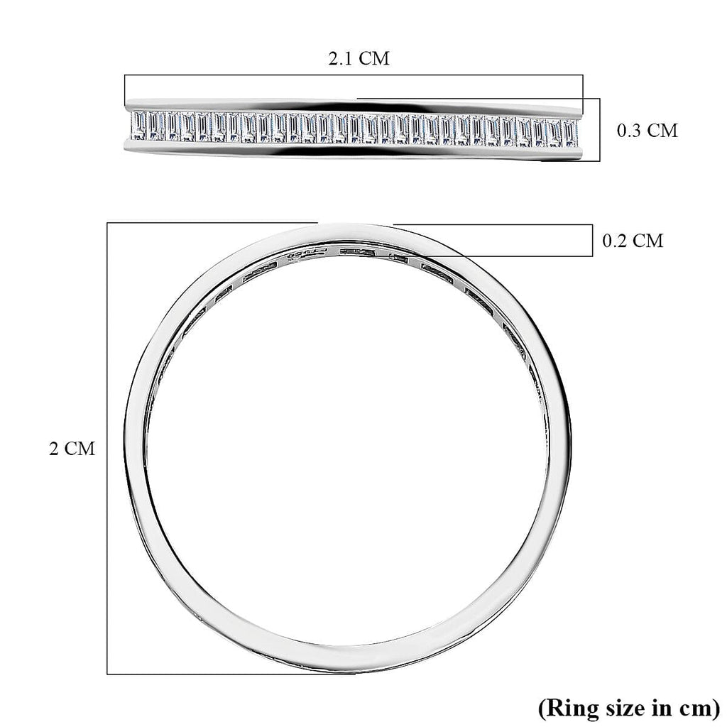 Signature Collection - 950 Platinum SGL Certified (I1-G-H)  Diamond Ring 0.50 Ct.