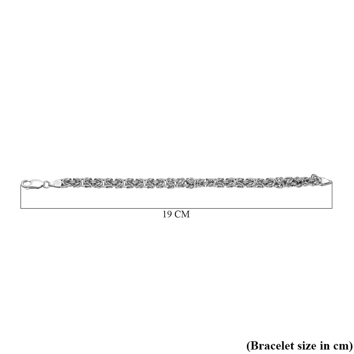 Live TV presentation Offer - Vicenza Closeout Sterling Silver Byzantine Bracelet (Size-7.5), Silver Wt 17.05 GM 7687171 4