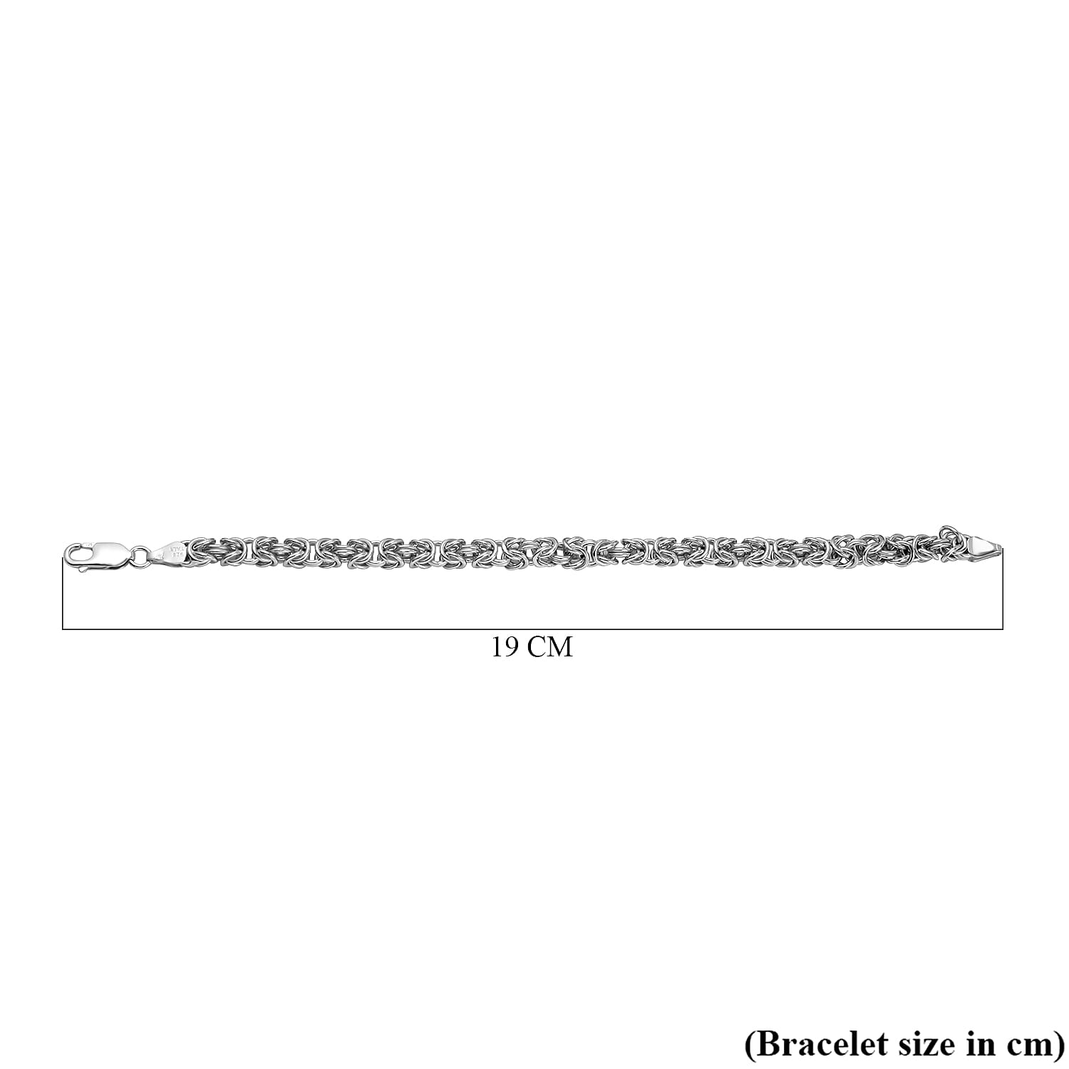 Live TV presentation Offer - Vicenza Closeout Sterling Silver Byzantine Bracelet (Size-7.5), Silver Wt 17.05 GM 7687171 4
