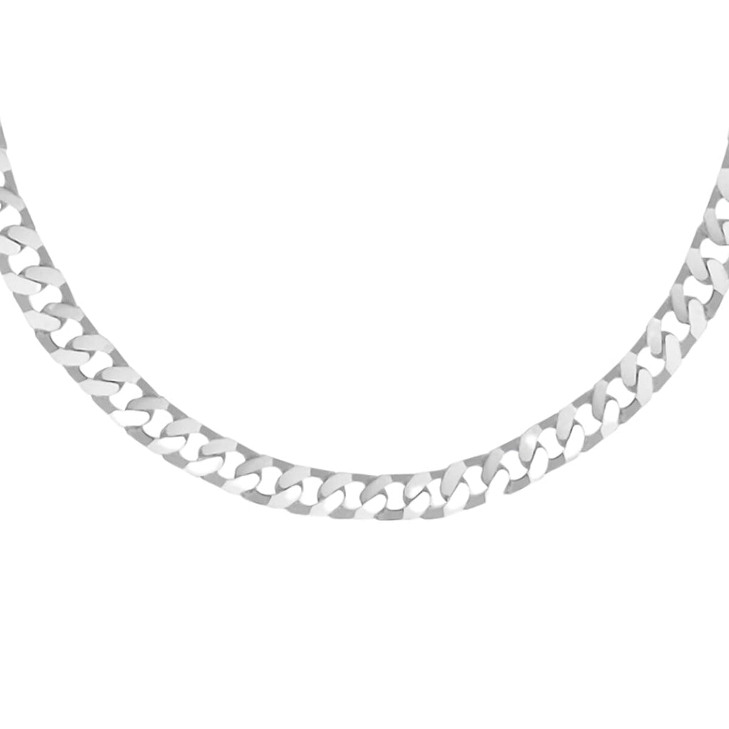 Italian Close Out-Sterling Silver Curb Necklace (Size - 20), Silver Wt. 30.00 Gms
