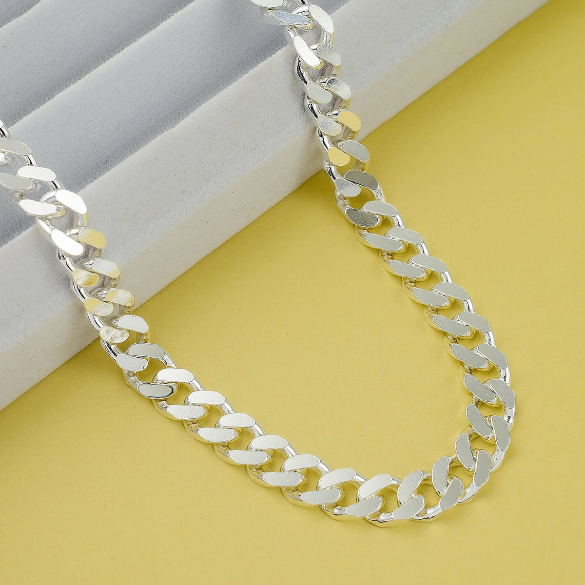 Vicenza Closeout - Sterling Silver Curb Necklace (Size - 22), Silver Wt 45.00 Gms 7687212 1