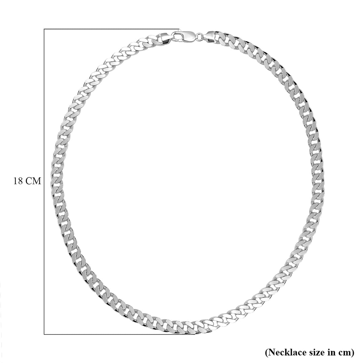 Vicenza Closeout - Sterling Silver Curb Necklace (Size - 22), Silver Wt 45.00 Gms 7687212 5