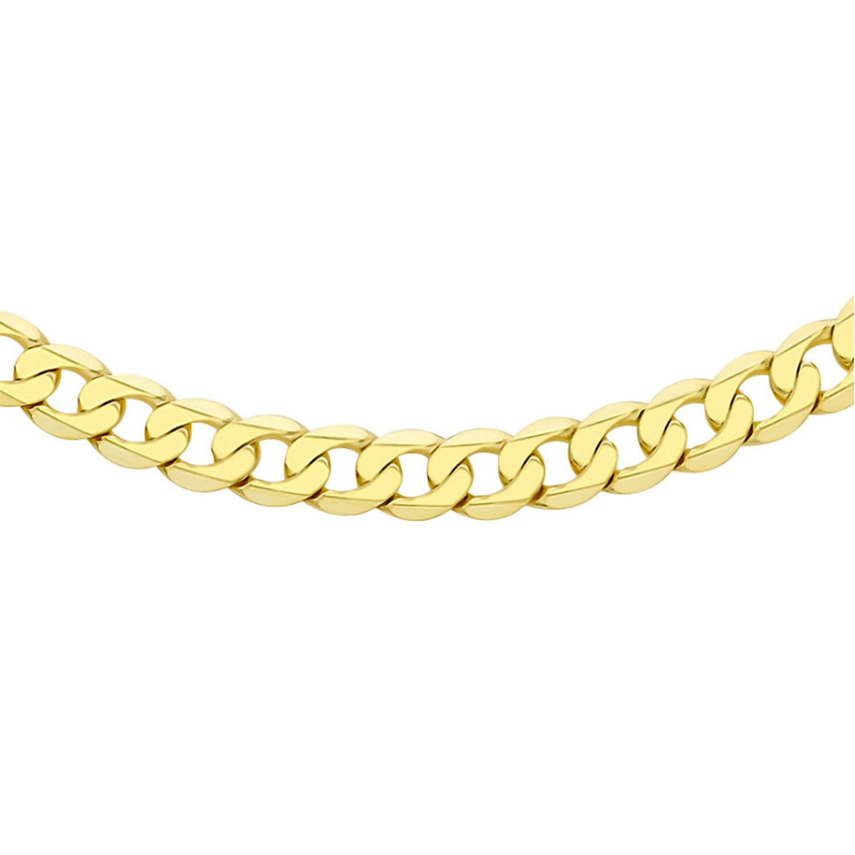 Hatton Garden Close Out - 9K Yellow Gold Flat Diamond Cut Curb Necklace (Size - 20), Gold Wt. 12.21 Gms 7689696 0
