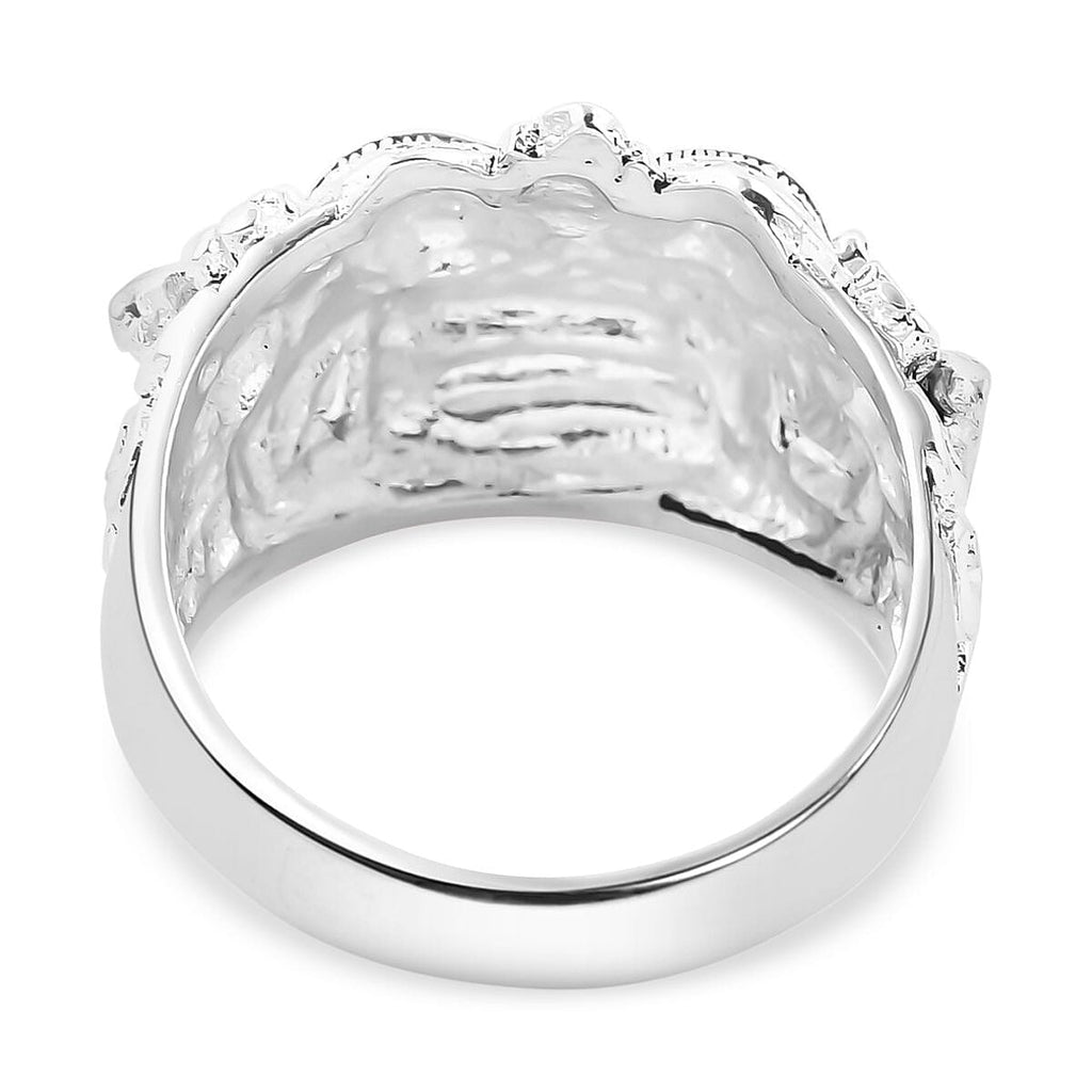 Royal Bali Collection - Sterling Silver Barong Ring, Silver Wt. 9.80 Gms