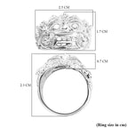 Royal Bali Collection - Sterling Silver Barong Ring, Silver Wt. 9.80 Gms