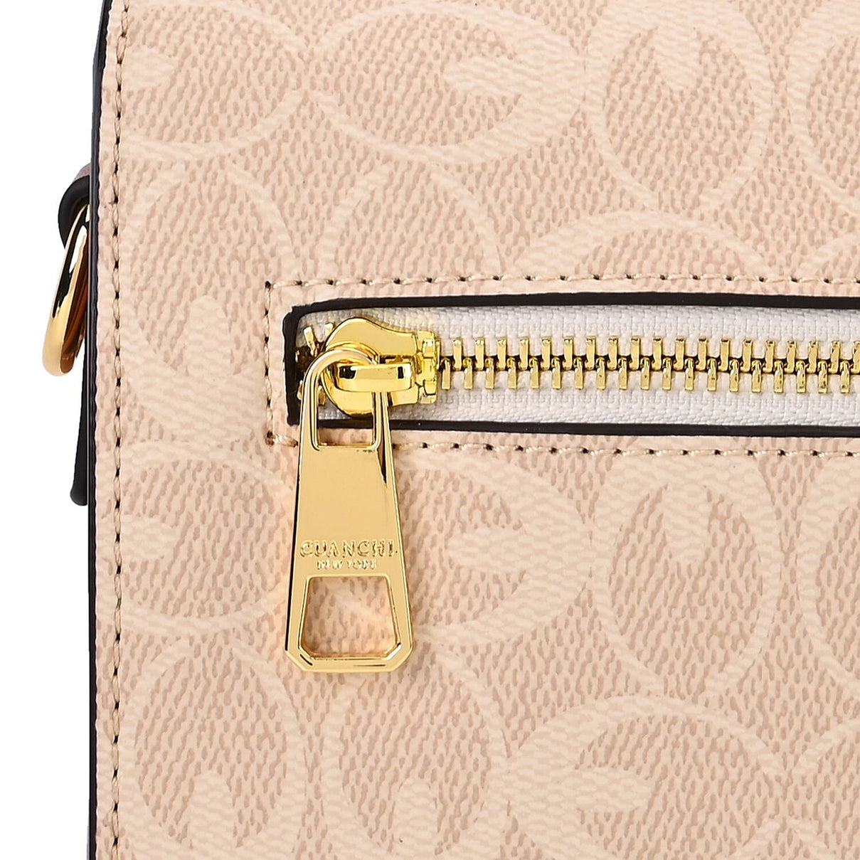 GUANCHI Crossbody Bag with Shoulder Strap - Off White &amp; Brown 7692851 9