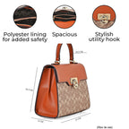 GUANCHI Crossbody Bag with Handle Drop - Brown