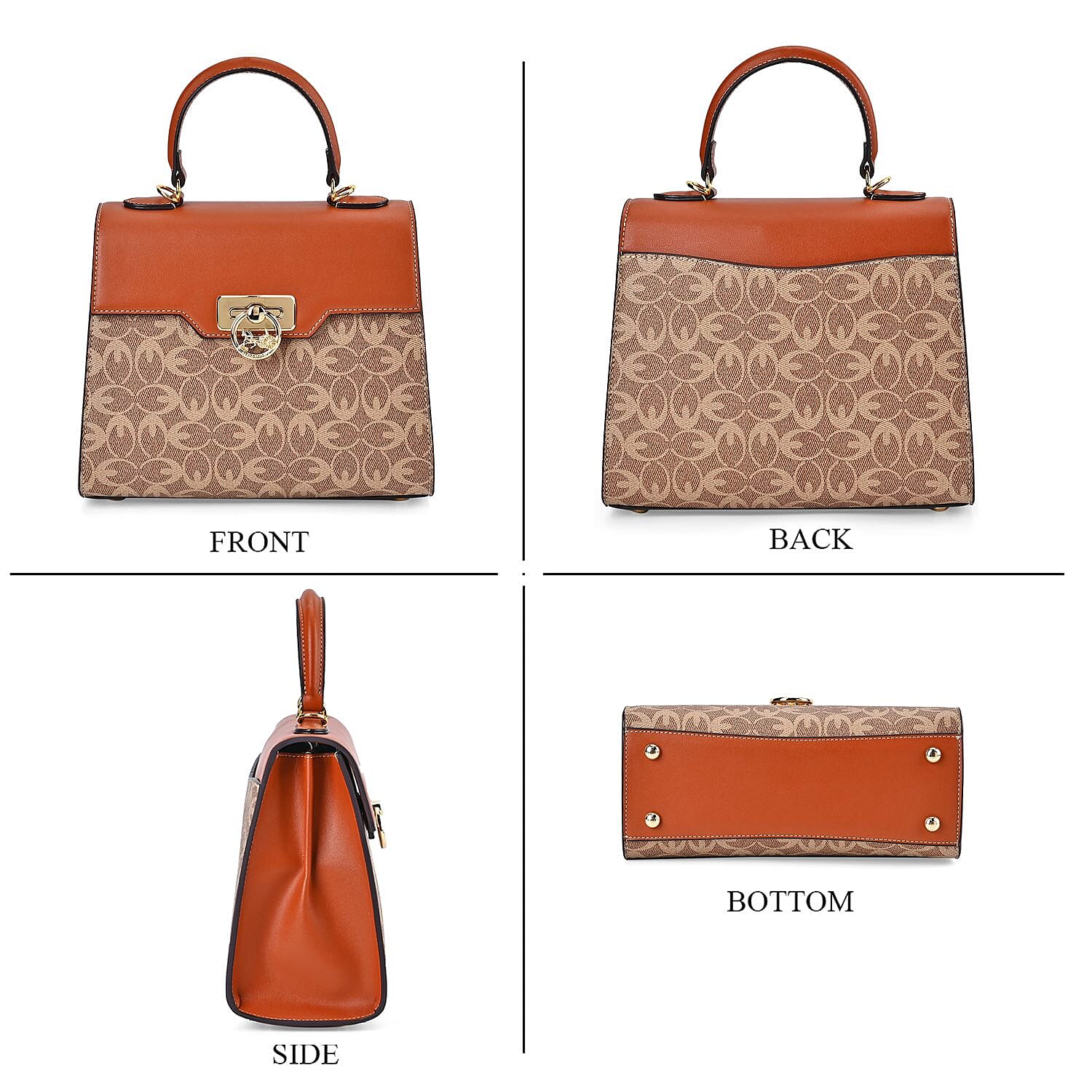 GUANCHI Patterned Crossbody Bag with Handle Drop 7693010 8