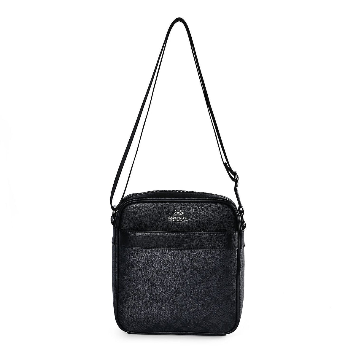 GUANCHI Oval Crossbody Bag with Shoulder Strap - Grey &amp; Black 7693071 0