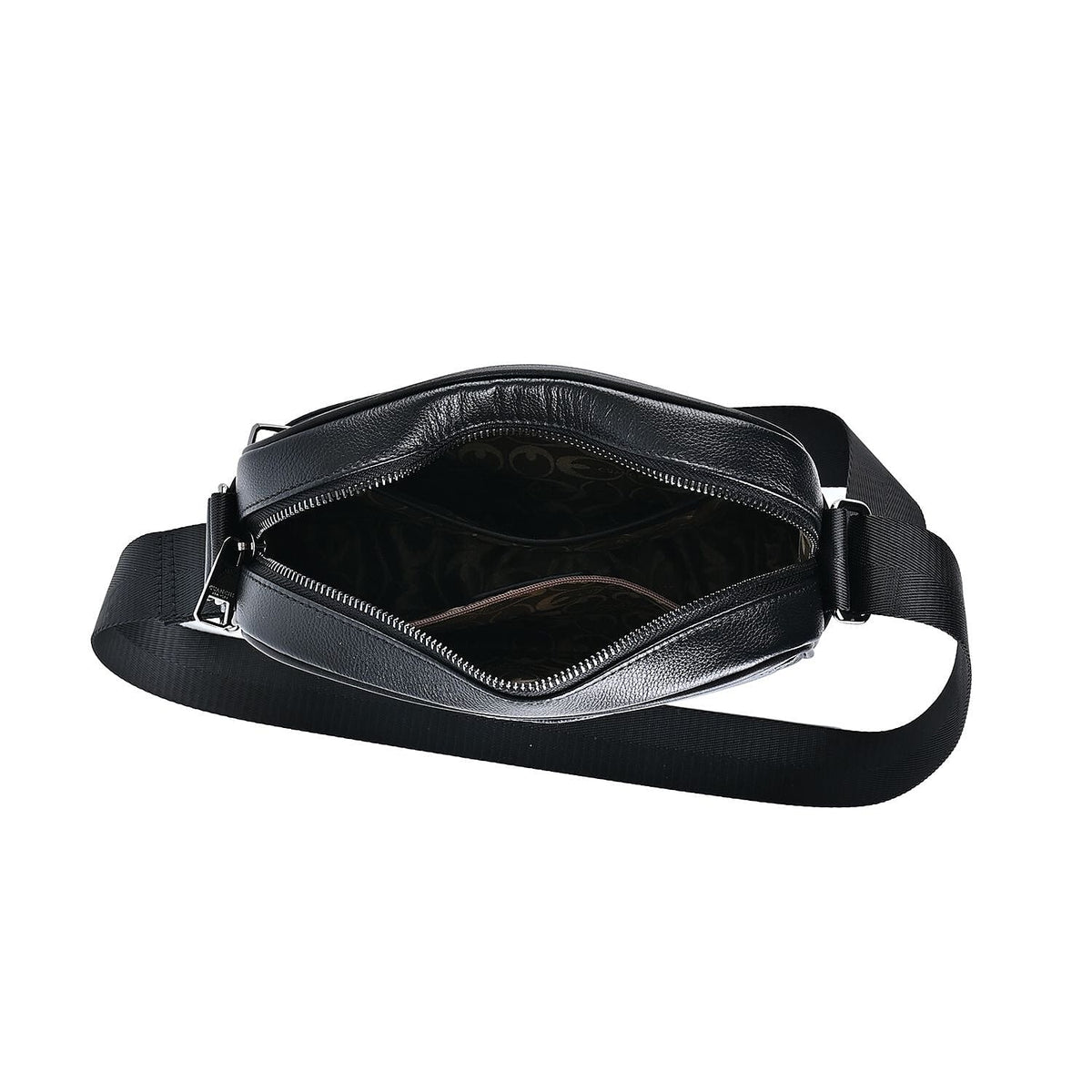 GUANCHI Oval Crossbody Bag with Shoulder Strap - Grey &amp; Black 7693071 16
