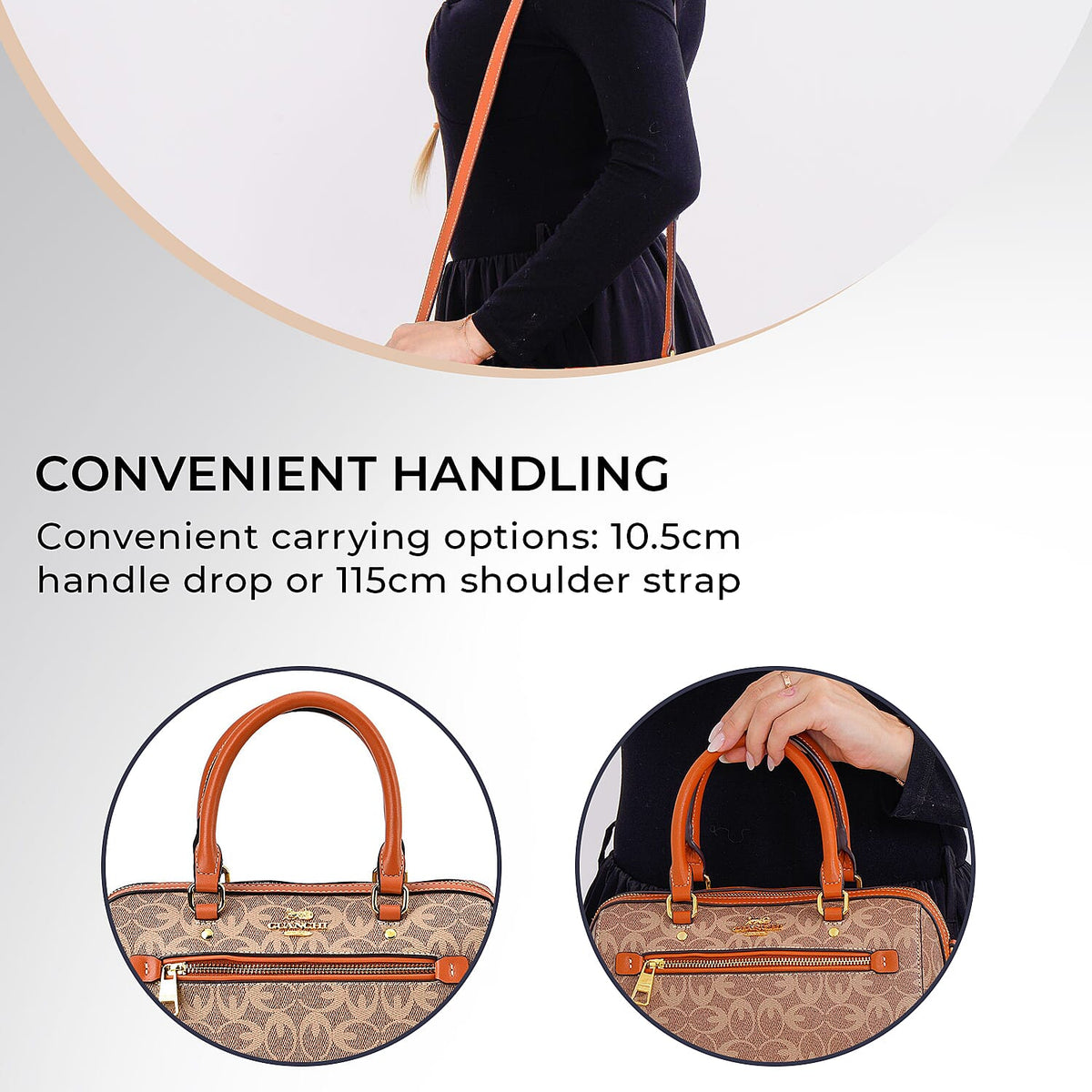 GUANCHI Crossbody Bag with Shoulder Strap - Brown 7693134 8