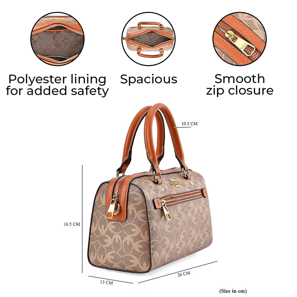 GUANCHI Crossbody Bag with Shoulder Strap - Brown