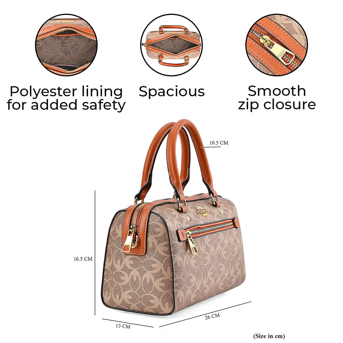 GUANCHI Crossbody Bag with Shoulder Strap - Brown 7693134 10