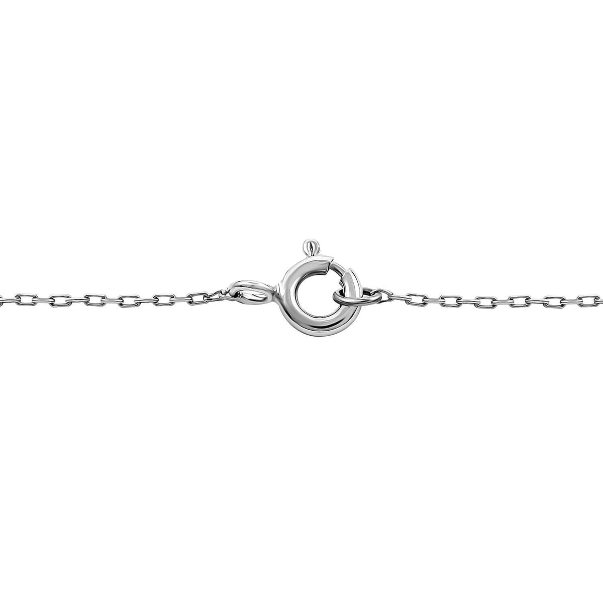 Designer Inspired - Cubic Zirconia Butterfly Necklace (Size - 20) in Rhodium Overlay Sterling Silver 7698016 5