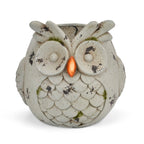 Decorative Owl Planter - Bronze Green