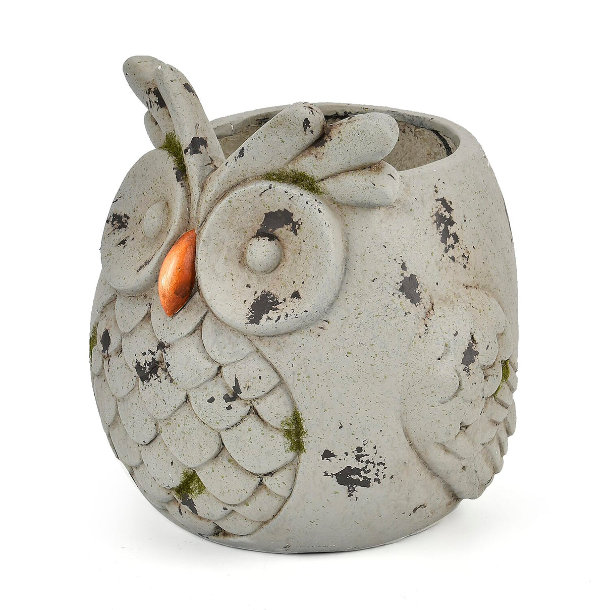 Decorative Owl Planter - Bronze Green 7698488 2