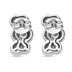 Moissanite Bubble Earrings in Platinum Overlay Sterling Silver 1.00 Ct.