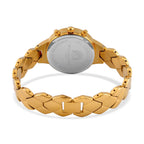 WILLIAM HUNT Japan Movt. Gold Dial 5 ATM Water Resistant Moissanite Watch with Stainless Steel Chain Strap