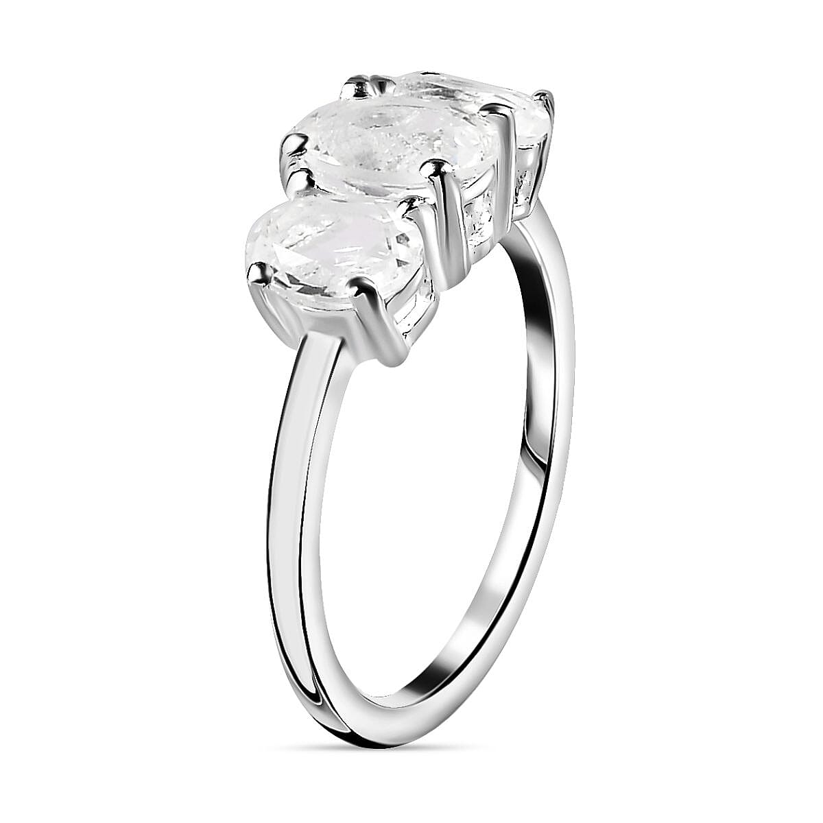 Petalite 3 Stone Ring in Sterling Silver 1.32 Ct. 7706170 3