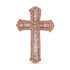 BACK BY POPULAR DEMAND - 9K Rose Gold SGL Certified Pink Diamond Cross Pendant 0.50 Ct.