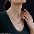 BACK BY POPULAR DEMAND - 9K Rose Gold SGL Certified Pink Diamond Cross Pendant 0.50 Ct.
