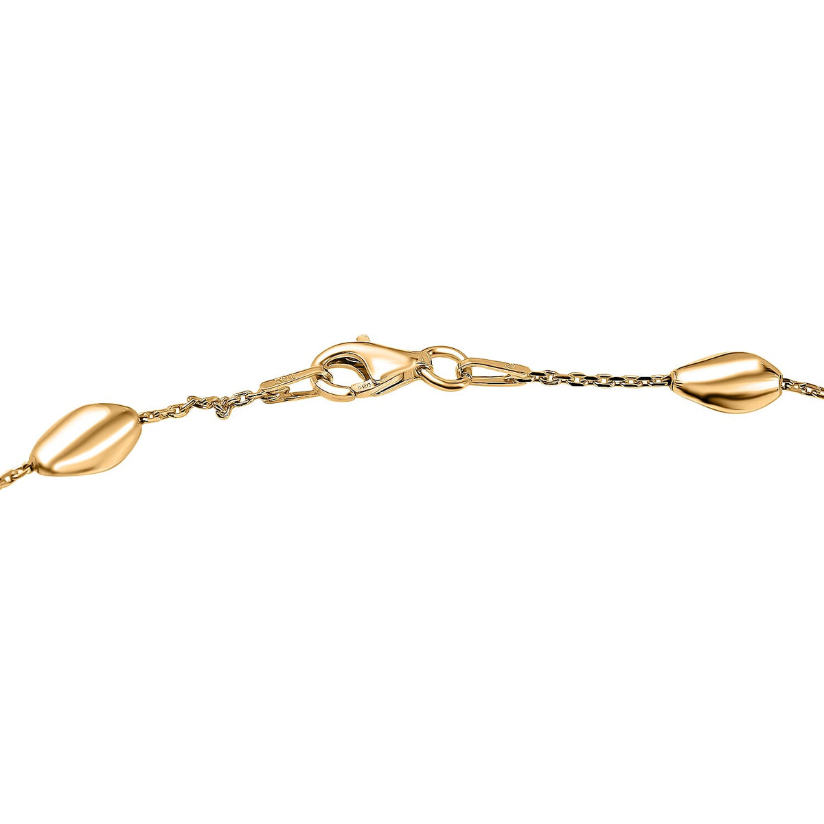One Time Deal- Yellow Gold Overlay Sterling Silver Station Necklace (Size - 20) 7708524 3