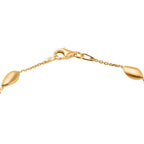 Yellow Gold Overlay Sterling Silver Station Bracelet (Size - 7.5)